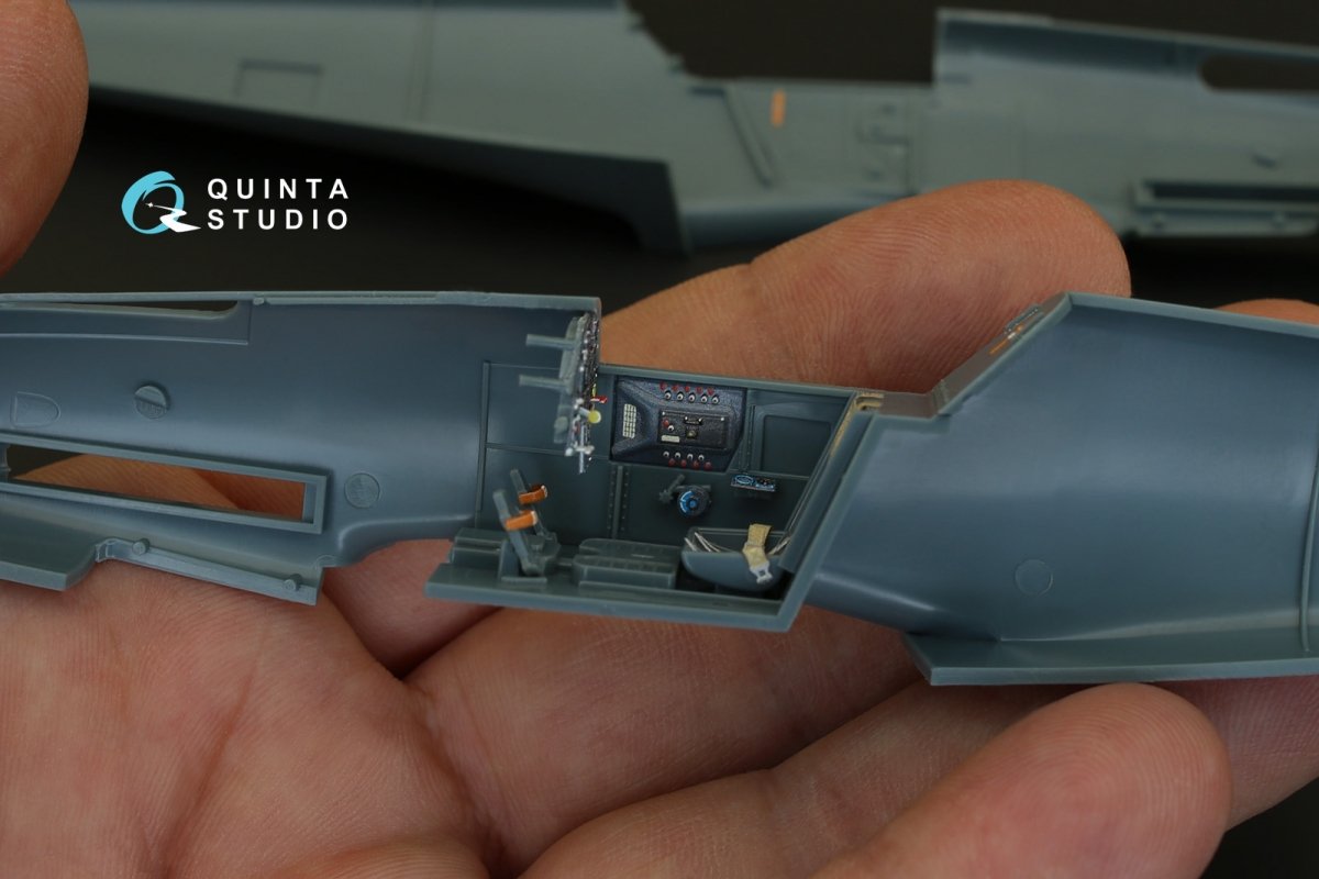 Quinta Studio QD48083 Bf 109F-2/F-4 3D-Printed &amp;amp; coloured Interior on decal paper (for Eduard kit) 1/48 – immagine 11