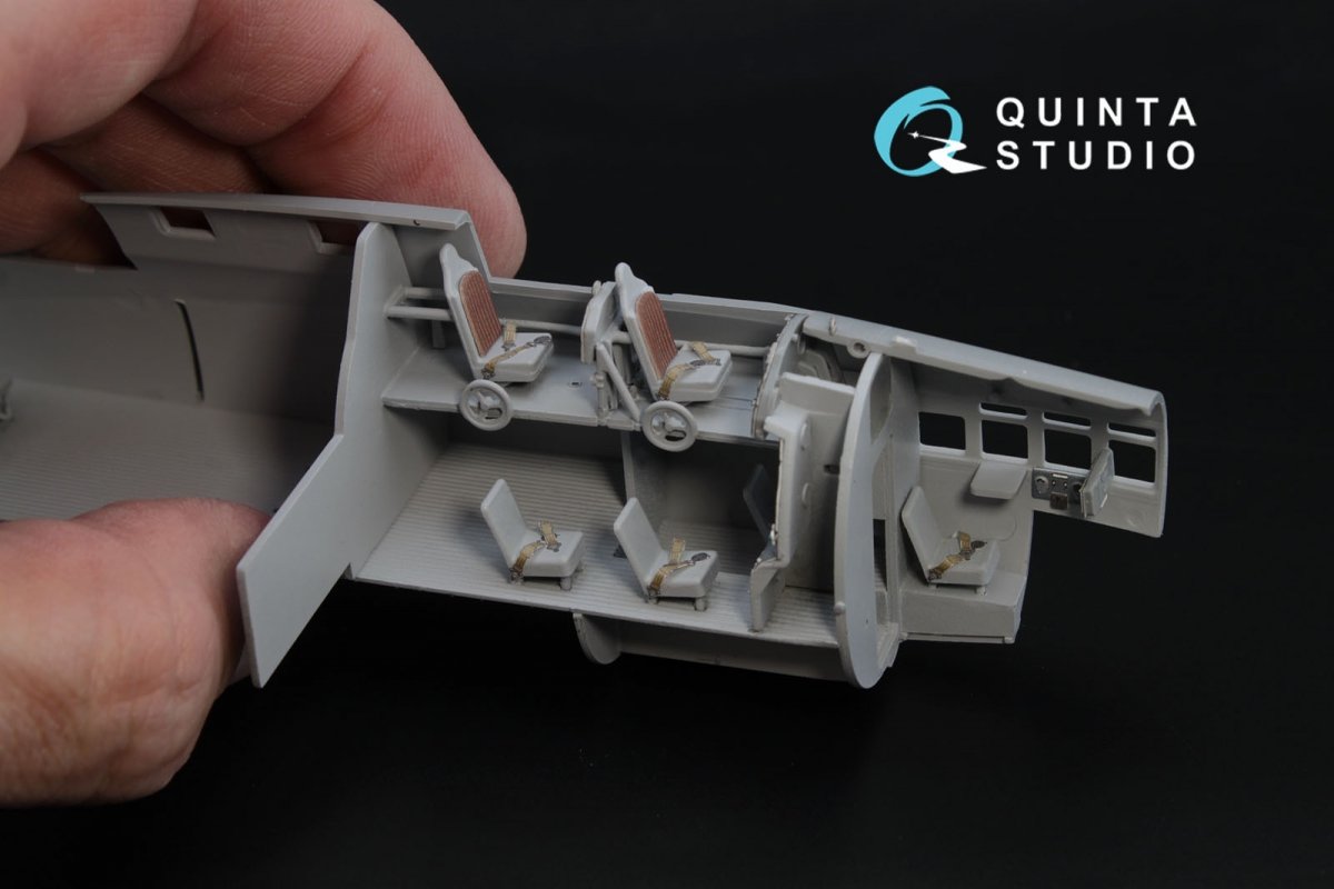 Quinta Studio QD72005 Pe-8/TB-7 3D-Printed &amp;amp; coloured Interior on decal paper for Zvezda 1/72 – immagine 6