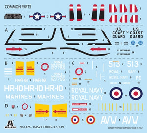 Italeri 1476 HO4S-3 / HAS.7 / H-19 1/72 – zdjęcie 3
