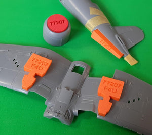 Omask 77207 Bouchons de puits de train d&amp;#39;atterrissage pour F4U Corsair (pour Tamiya) 1/72 – image 2