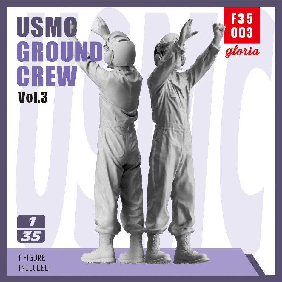 Gloria F35003 USMC Ground Crew Type 3 3D Printed Figures 1/35 – zdjęcie 2