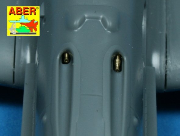 Aber A48 003 Set of 4 barrels tips for German 7,92 mm MG 17 aircraft machine guns 1/48 – zdjęcie 3