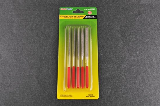 Jeu de limes diamantées assorties Trumpeter 09965 (Grain : 150) - 3 x 140 mm