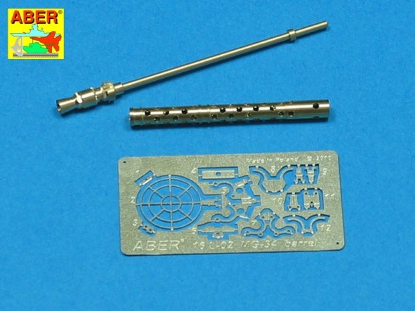 Canon tourné Aber 16L-02 pour mitrailleuse allemande MG34 1/16