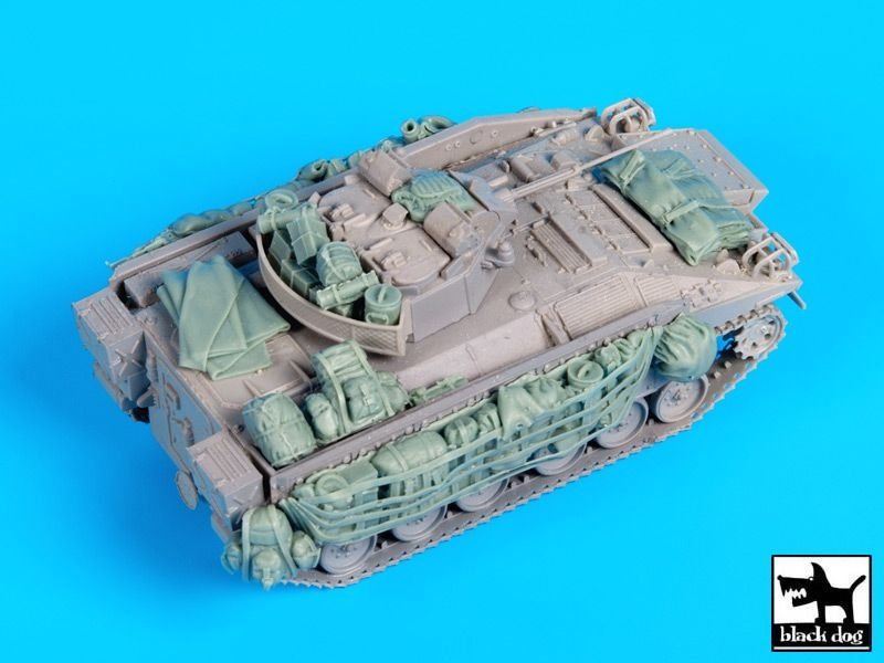 Ensemble d'accessoires Black Dog T72100 British Warrior pour maquette Trumpeter au 1/72