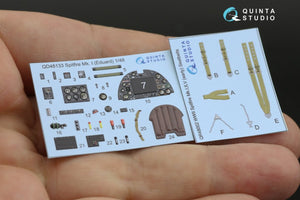 Intérieur imprimé en 3D et coloré sur papier décalcomanie (Eduard) Quinta Studio QD48133 Spitfire Mk.I 1/48 – image 7