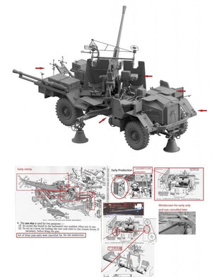 Thunder Model 35210 British Morris Bofors C9/B Gun truck Early variant 1/35 – imagen 9