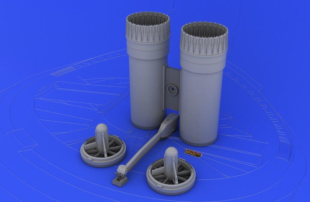 Eduard 632008 F-4 exhaust nozzles USAF early 1/32 (Tamiya) – Bild 2