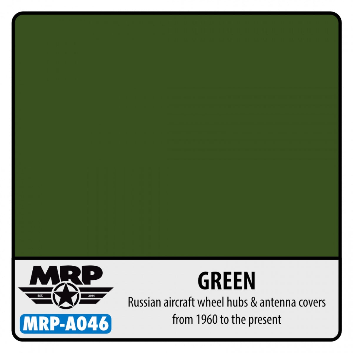 Mr. Paint MRP-A046 Green (wheels hubs & antenna covers) Russian AF - aqua colors - 17ml