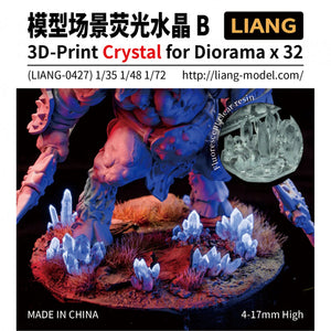 Liang 0427 3D-Print Crystal for Diorama B 1/35 1/48 1/72