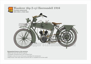 Copper State Models B35-002 Wanderer 4PS 1916 Motorcycle 1/35 – imagen 4