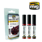 AMMO of Mig Jimenez 7501 Oilbrusher RUST TONES SET
