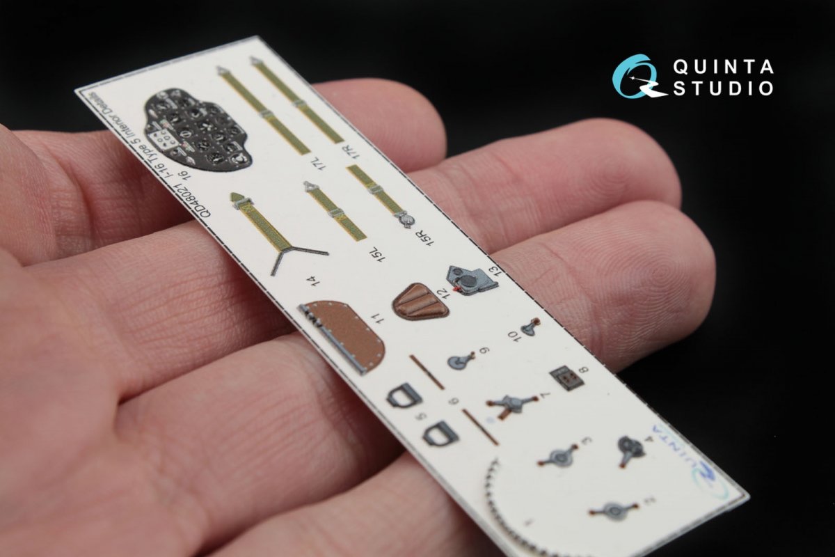 Quinta Studio QD48021 I-16 type 5 3D-Printed &amp;amp; coloured Interior on decal paper 1/48 – imagen 6