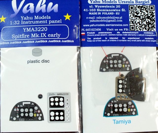 Yahu YMA3220 Spitfire IX early and Mk.VII / VIII (Tamiya) 1/32
