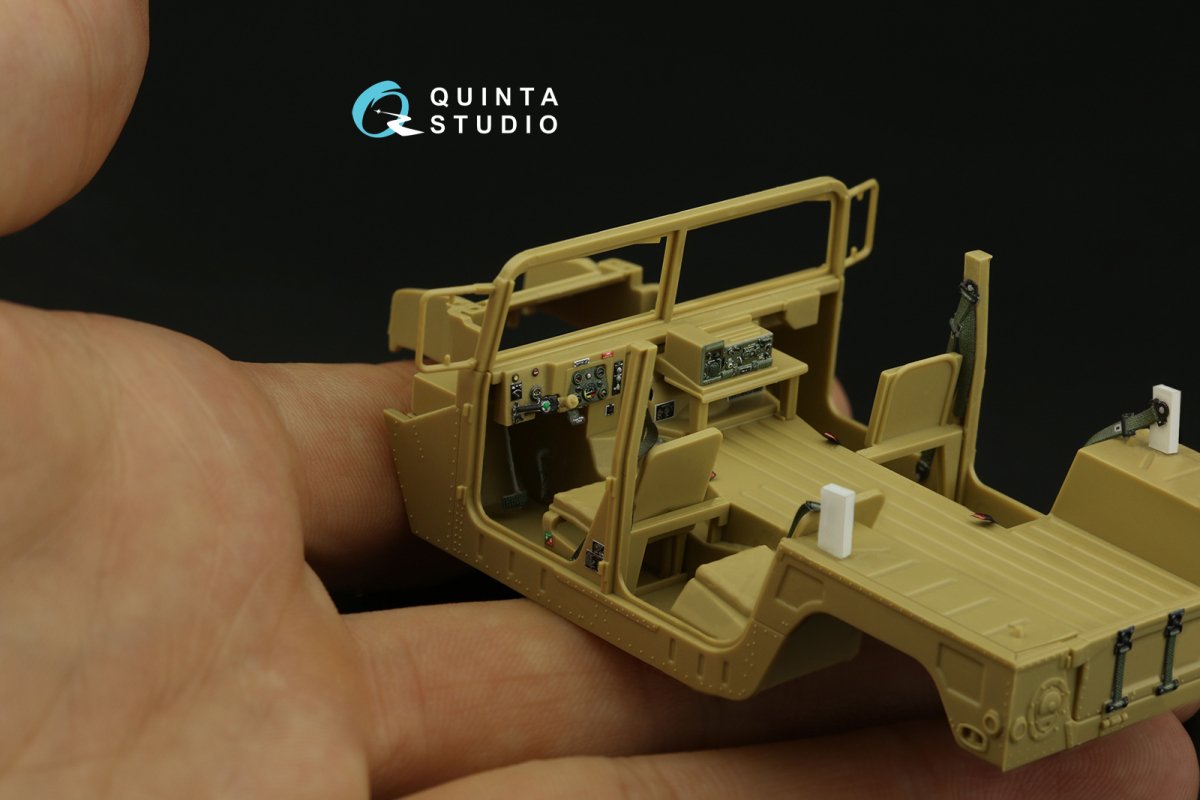 Quinta Studio QD48310 HUMVEE family 3D-Printed &amp;amp; coloured Interior on decal paper (Tamiya) 1/48 – immagine 9