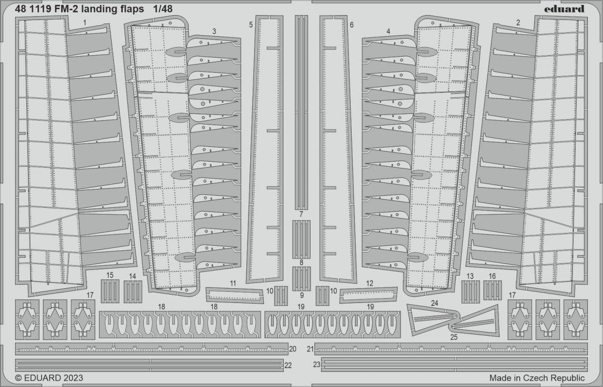 Eduard 481119 FM-2 landing flaps EDUARD 1/48