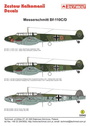 Techmod 32042 - Messerschmitt Bf 110C/D 1/32 – zdjęcie 2