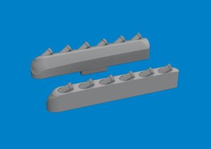 Eduard 672412 P-51 exhaust stacks w/ fairing PRINT TAMIYA 1/72 – immagine 2