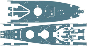 Pontos 37034FB USS BB-63 Missouri 1945 Advanced Detail Up Set for Hobbyboss Kit (Deck Blue 20B stained wooden deck) 1/350 – imagen 34