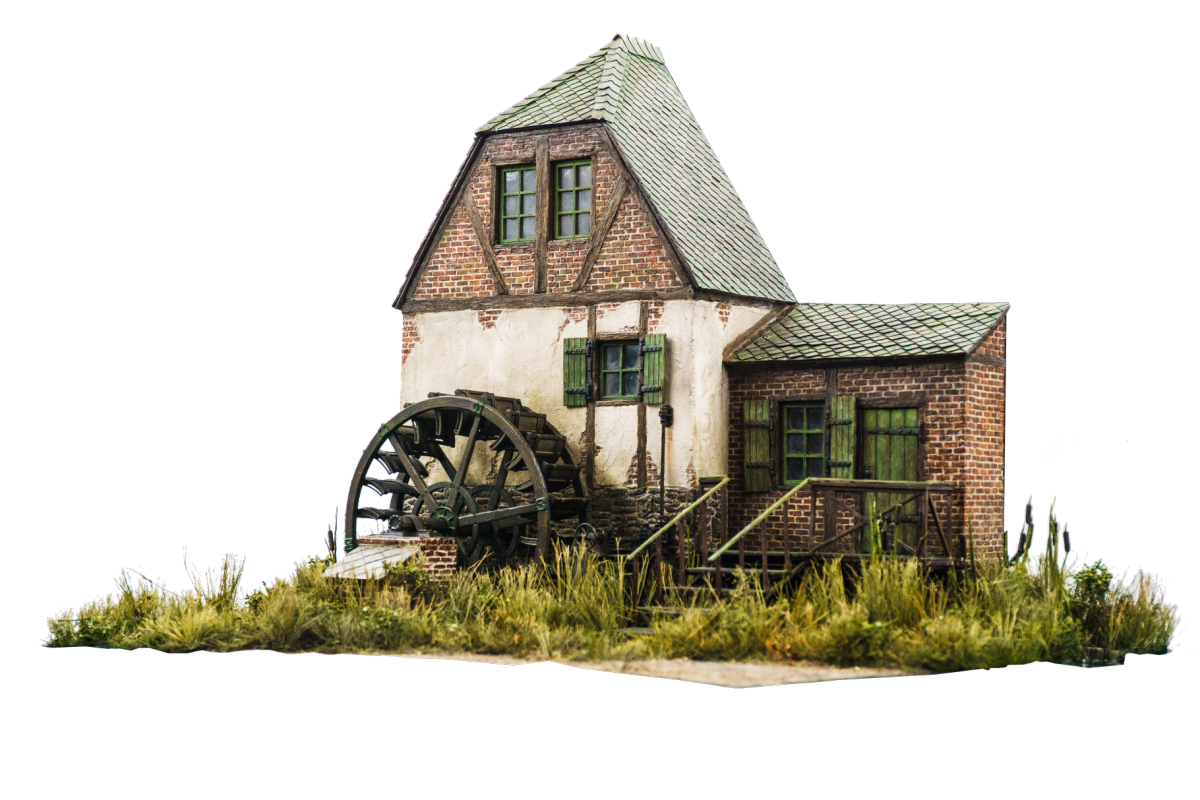 RT-Diorama 35024 Diorama-Base: Watermill 1/35 – imagen 2