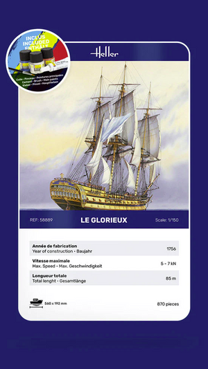 Heller 58889 Starter Kit - Le Glorieux 1/150 – Bild 6