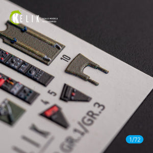 KELIK K72121 Jaguar GR.1/GR.3 - interior 3D decals for Italeri kit 1/72 – imagen 5