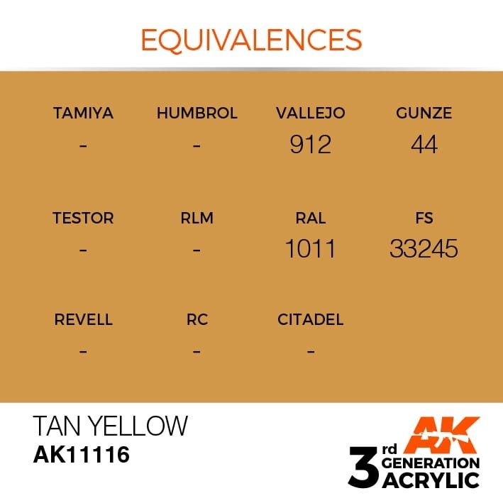 AK Interactive AK11116 JAUNE BRUN – STANDARD 17ml – image 3