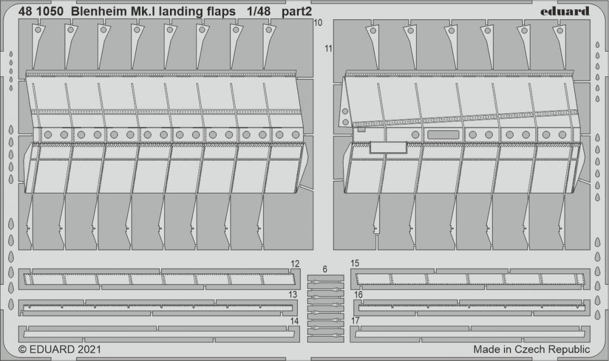 Eduard 481050 Blenheim Mk.I landing flaps AIRFIX 1/48 – imagen 2