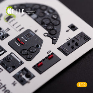 KELIK K32018 OS2U Kingfisher - Interior 3D Decal for Kitty Hawk/Zimi models kit 1/32 – imagen 4