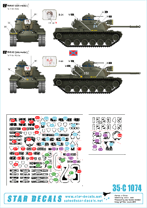 Star Decals 35-C1074 M48A3 Late model 1/35 – Bild 2