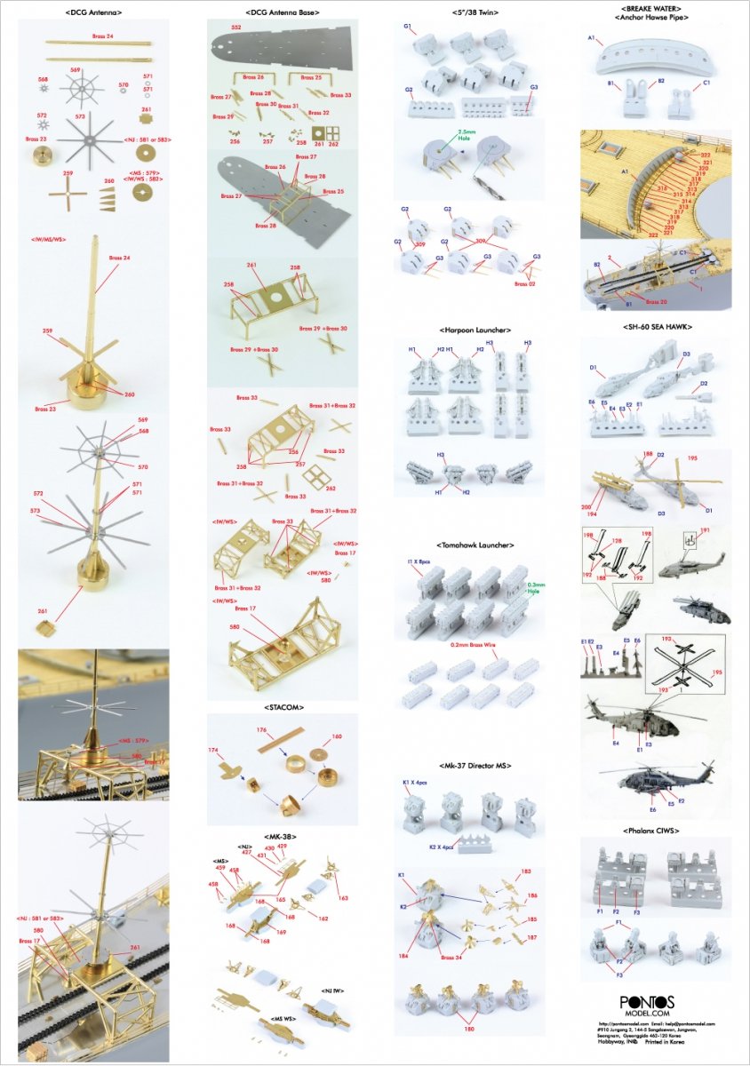 Pontos 35007F1 USS BB-61 Iowa 1984 Detail Up Set 1/350 – Bild 5