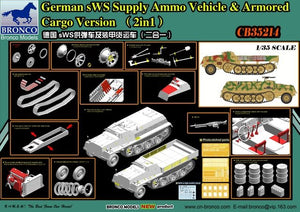 Bronco CB35214 German sWS Supply Ammo Vehicle / Armored Cargo Version 1/35 – immagine 2