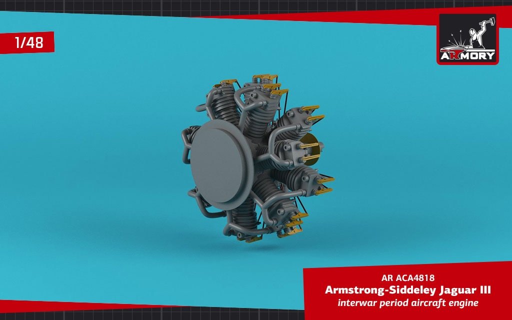 Armory Models ACA4818 A.S. Jaguar-III aircraft engine 1/48 – Bild 4