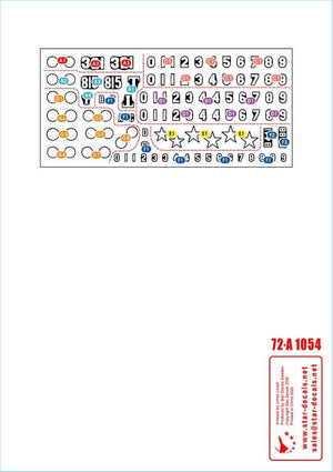 Star Decals 72-A1054 Vietnam # 4. NVA North Vietnamese T-54B markings 1/72 – zdjęcie 2