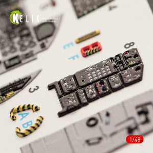 KELIK K48044 F-15C MSIP II EAGLE INTERIOR 3D DECALS FOR GWH KIT 1/48 – imagen 4