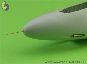 Master AM-32-041 He-162 Salamander - ensemble d&amp;#39;armement et de détails (embouts de canon MG 151, indicateur de train d&amp;#39;atterrissage avant et tube Pitot) (1/32)  – image 5