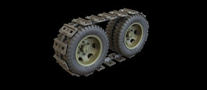 Panzer Art RE35-447 GMC wheels with mud tracks 1/35 – Bild 3