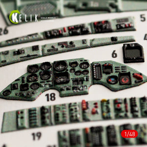 KELIK K48052 SU-27UB FLANKER INTERIOR 3D DECALS FOR GWH KIT 1/48 – Bild 4