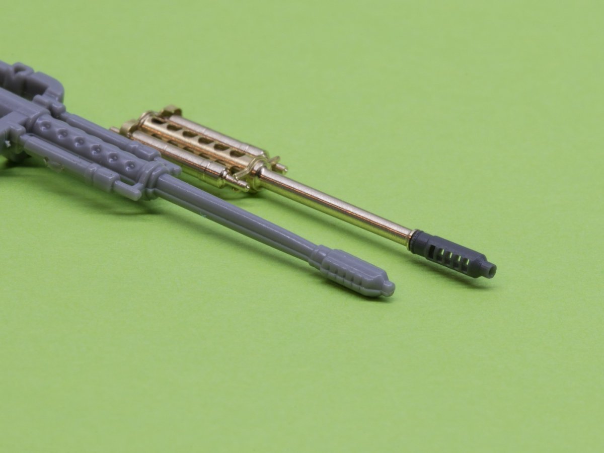Master AM-48-125 AH-64 Apache - M230 Chain Gun barrel (30mm), Pitot Tubes and tail antenna (resin, PE and turned parts) 1/48 – imagen 10