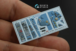 Quinta Studio QD48233 Su-27SM 3D-Printed &amp;amp; coloured Interior on decal paper (KittyHawk) 1/48 – zdjęcie 4