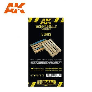 AK Interactive AK8227 LASER CUT WOODEN EUROPALLET (5 UNITS) – imagen 3