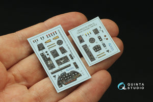 Intérieur imprimé en 3D et coloré sur papier décalcomanie Quinta Studio QD48515 Do 335A-12 Trainer (Tamiya) 1/48 – image 4
