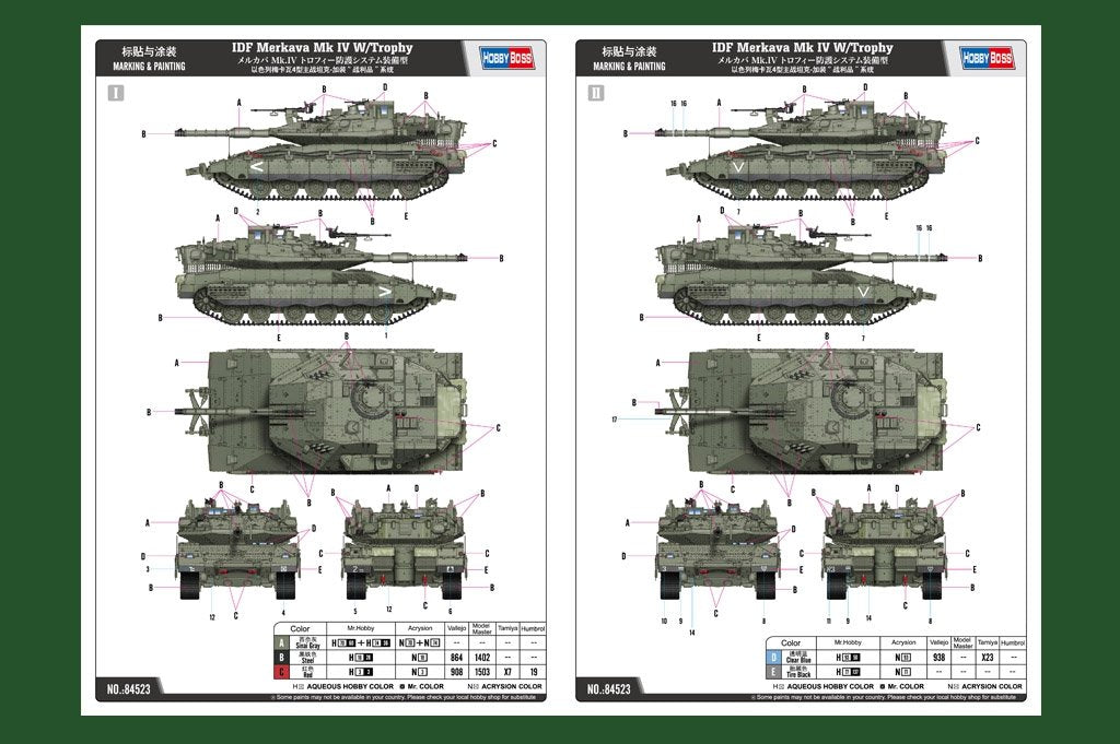 Hobby Boss 84523 IDF Merkava Mk IV avec trophée 1/35 – image 3