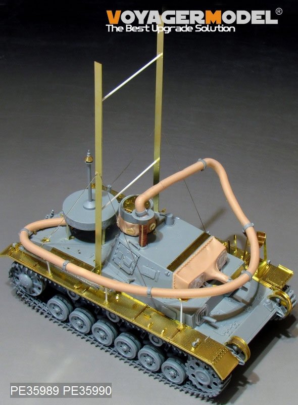 Voyager Model PE35989 WWII German Pz.KPfw.III (T)Ausf.F &amp;quot;Operation Seelowe&amp;quot; Basic For DRAGON 6877/6717 1/35 – imagen 4