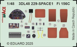 Eduard 3DL48229 Fi 156C SPACE TAMIYA 1/48 – immagine 4