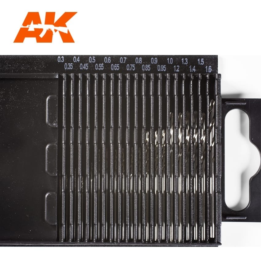 AK Interactive AK9015 MICROBOX HSS DRILL BITS (0.3 -1.6) – zdjęcie 2