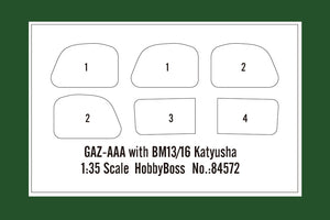 Hobby Boss 84572 GAZ-AAA with BM13/16 Katyusha 1/35 – imagen 13