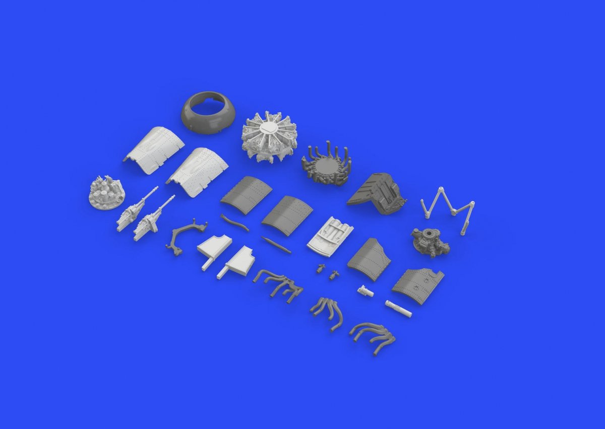 Eduard 672118 Fw 190A-5 engine &amp;amp; fuselage guns EDUARD 1/72 – imagen 3