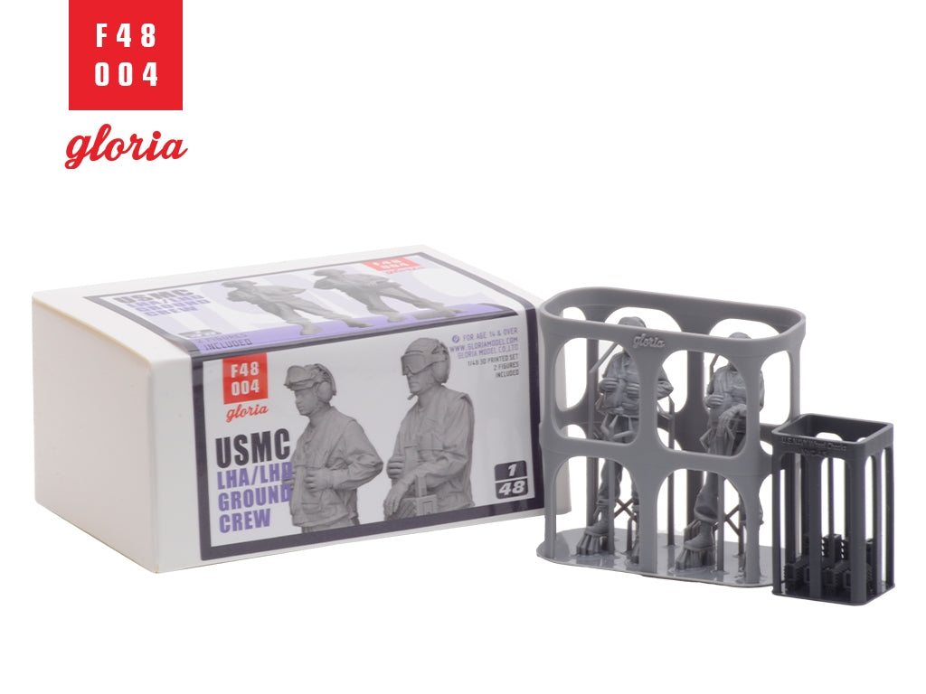 Gloria F48004 USMC LHA/LHD Ground Crew 2 figures 1/48 – imagen 3