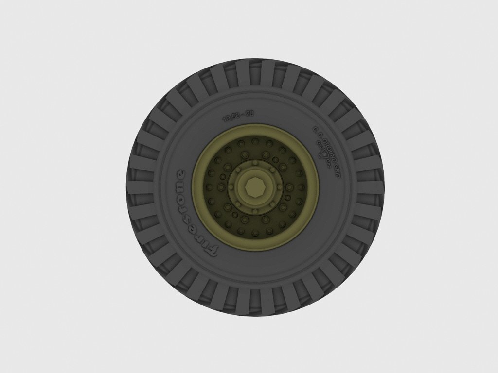 Panzer Art RE35-304 Matador/Dorchester/AEC Road wheels (Firestone) 1/35 – imagen 4